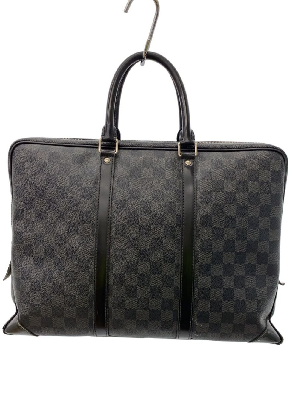 Louis Vuitton Porte Documents Voyage Damier Graphite Black All over